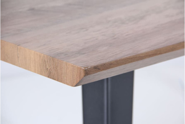 Обідній стіл AMF Sheriff Чорний - Дуб шервуд МДФ-8