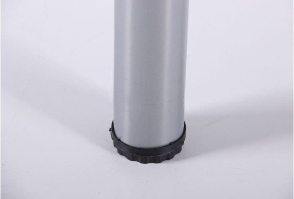 Розкладний обідній стіл AMF Челсі База сірий/Скло платина-13