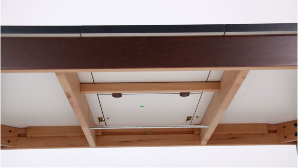 Розкладний обідній стіл AMF Ештон Горіх темний / Чорний мармур-13