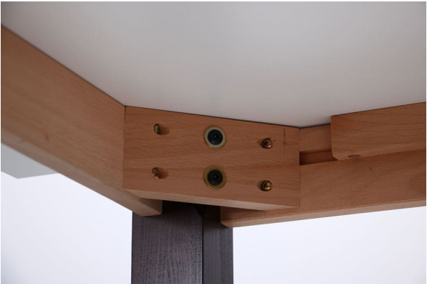 Розкладний обідній стіл AMF Ештон Горіх темний / Чорний мармур-15