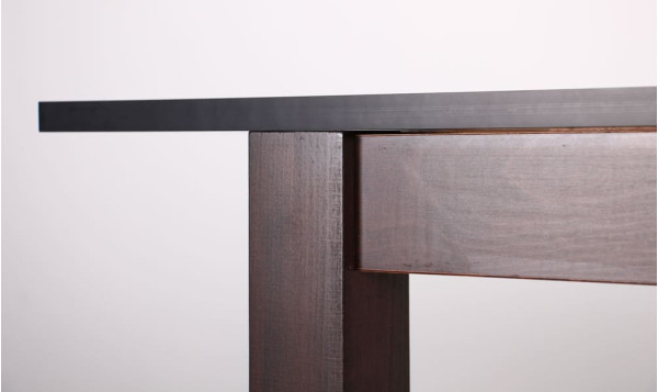 Розкладний обідній стіл AMF Ештон Горіх темний / Чорний мармур-8