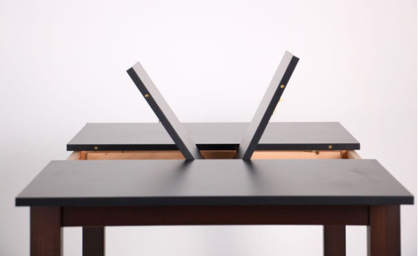 Розкладний обідній стіл AMF Ештон Горіх темний / Чорний мармур-9