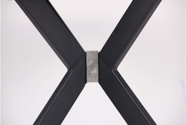 Розкладний обідній стіл AMF Jackson Чорний / МДФ Бетон-14