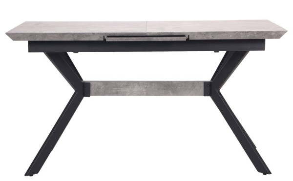 Розкладний обідній стіл AMF Jackson Чорний / МДФ Бетон-2