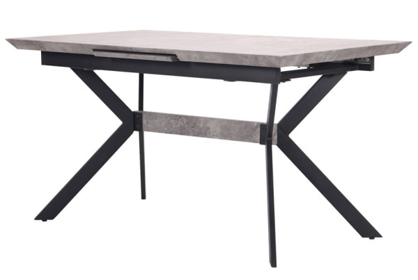 Розкладний обідній стіл AMF Jackson Чорний / МДФ Бетон-4