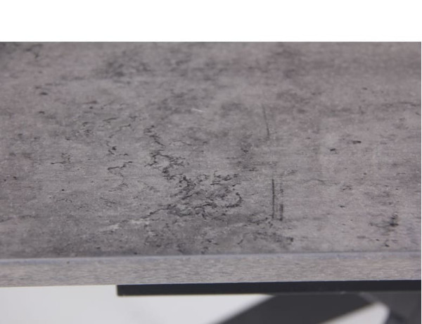 Розкладний обідній стіл AMF Jackson Чорний / МДФ Бетон-7