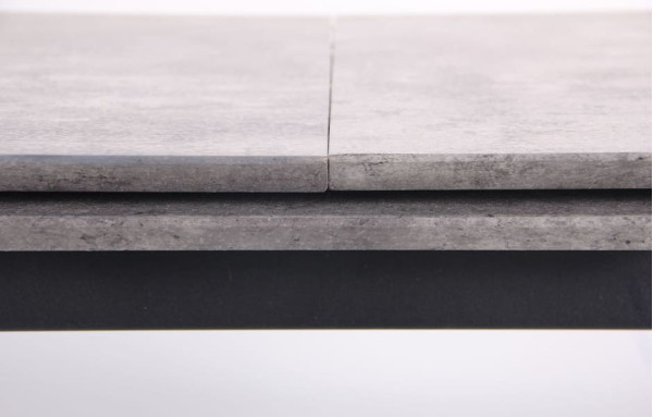 Розкладний обідній стіл AMF Jackson Чорний / МДФ Бетон-8