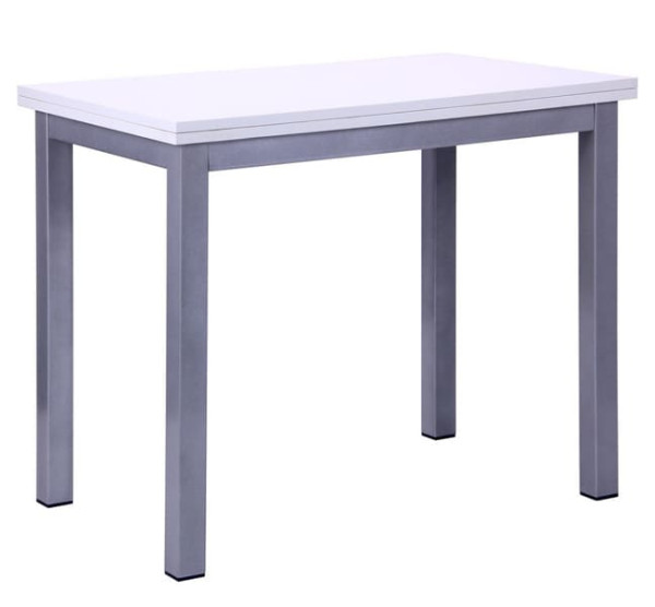 Розкладний обідній стіл AMF Кадіс Меламін білий глянець-0