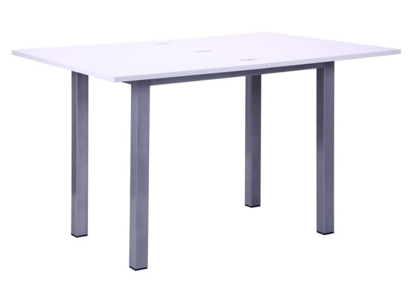 Розкладний обідній стіл AMF Кадіс Меламін білий глянець-3