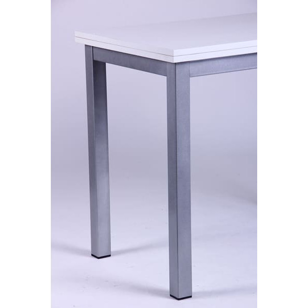 Розкладний обідній стіл AMF Кадіс Меламін білий глянець-4