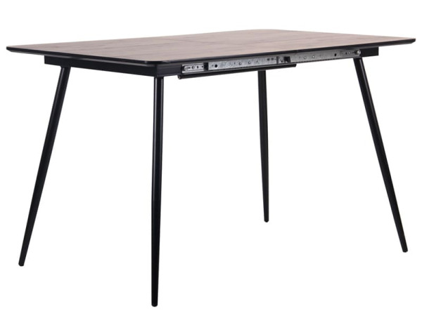 Розкладний обідній стіл AMF Orlando Чорний - Дуб шервуд-0