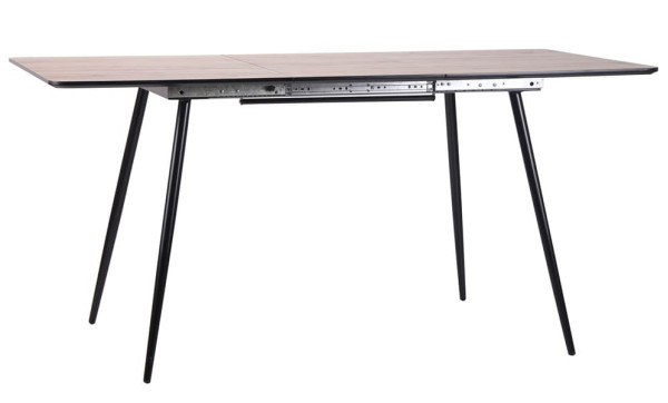 Розкладний обідній стіл AMF Orlando Чорний - Дуб шервуд-1