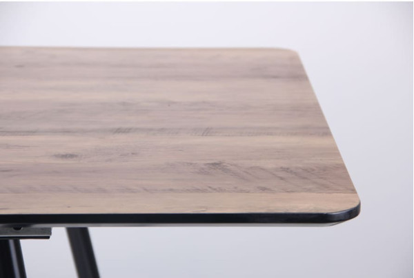 Розкладний обідній стіл AMF Orlando Чорний - Дуб шервуд-6