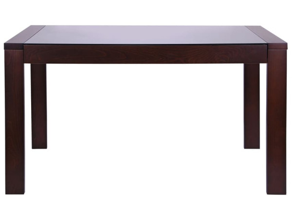 Розкладний обідній стіл AMF Рейн Горіх темний Скло-1