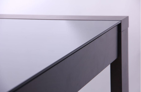 Розкладний обідній стіл AMF Рейн Горіх темний Скло-5