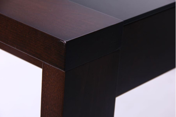 Розкладний обідній стіл AMF Рейн Горіх темний Скло-6