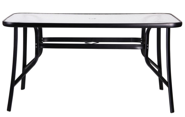 Обідній стіл AMF Cancun Чорний Скло-2