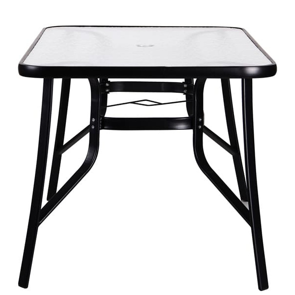 Обідній стіл AMF Cancun Чорний Скло-3