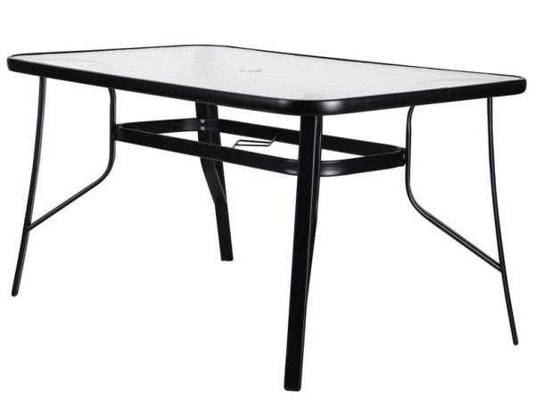 Обідній стіл AMF Cancun Чорний Скло-4