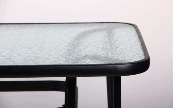 Обідній стіл AMF Cancun Чорний Скло-5