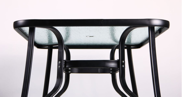 Обідній стіл AMF Cancun Чорний Скло-8