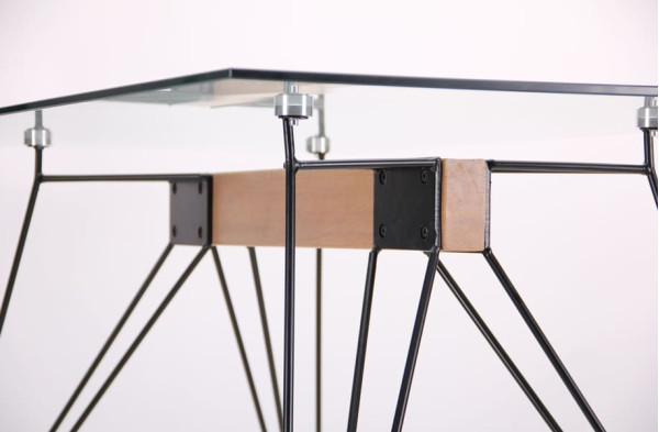 Обідній стіл AMF Каттані чорний/Скло прозоре-9