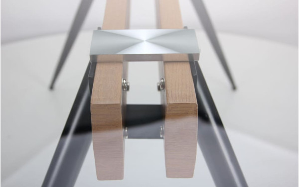 Обеденный стол AMF Корлеоне черный/Стекло прозрачное-11