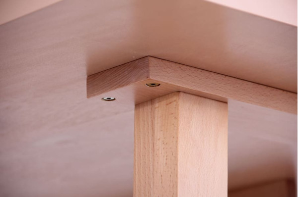 Обеденный стол AMF Пармезан Бук беленый-10