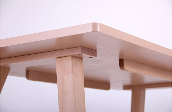 Обеденный стол AMF Пармезан Бук беленый-9