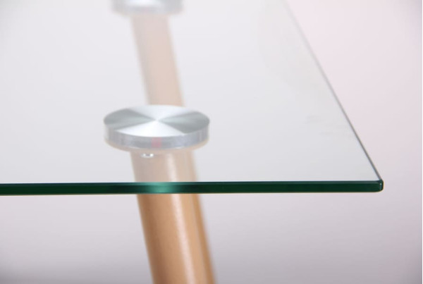 Обідній стіл AMF Умберто Бук/Скло прозоре-7