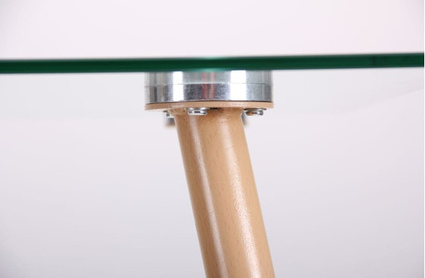 Обідній стіл AMF Умберто Бук/Скло прозоре-8