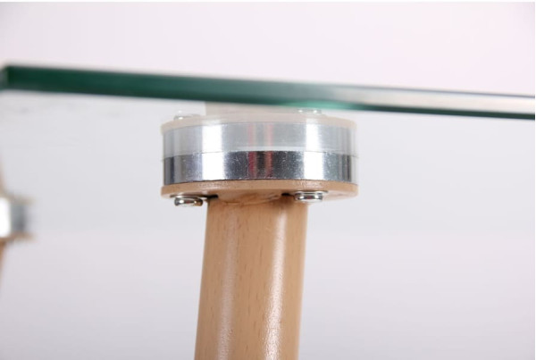 Обідній стіл AMF Умберто Бук/Скло прозоре-9