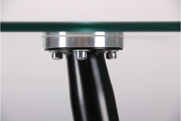 Обідній стіл AMF Умберто Чорний/Скло прозоре-9