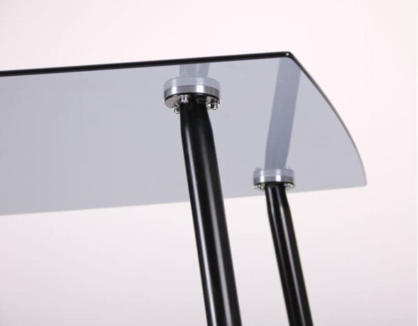 Обеденный стол AMF Умберто Черный/Стекло тонированное Серое-10