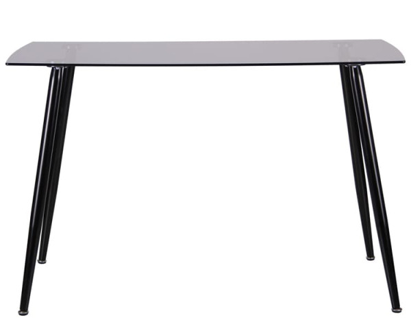 Обеденный стол AMF Умберто Черный/Стекло тонированное Серое-2