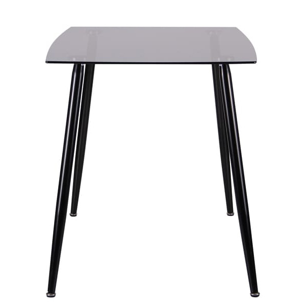 Обеденный стол AMF Умберто Черный/Стекло тонированное Серое-3