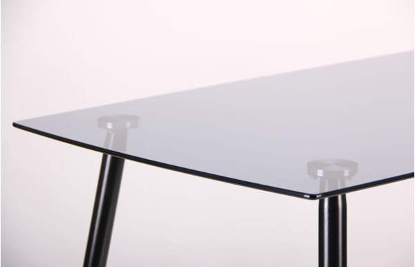 Обеденный стол AMF Умберто Черный/Стекло тонированное Серое-6