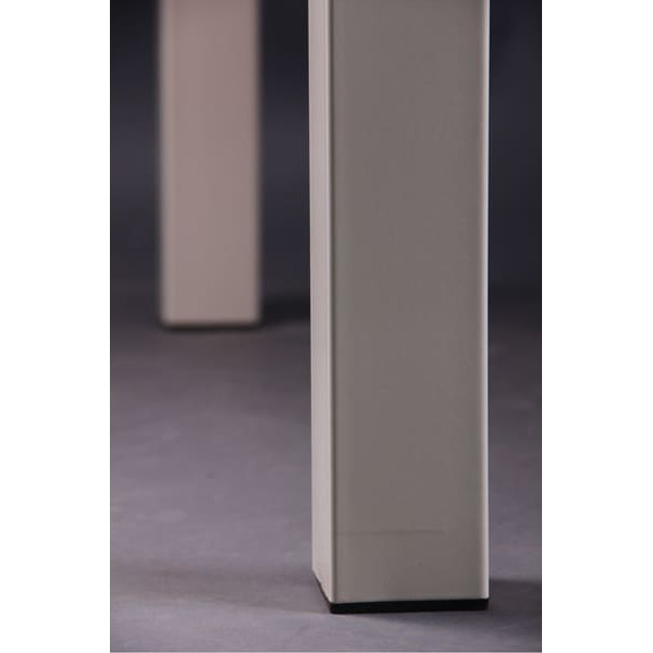 Розкладний обідній стіл AMF Афон База вершковий/Скло вершкове-8