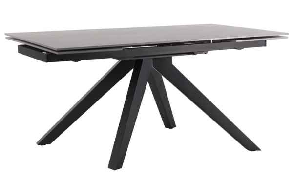 Розкладний обідній стіл AMF Alfred black/сeramics Calacatta gray-0