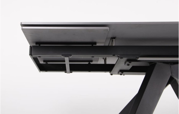 Розкладний обідній стіл AMF Alfred black/сeramics Calacatta gray-12