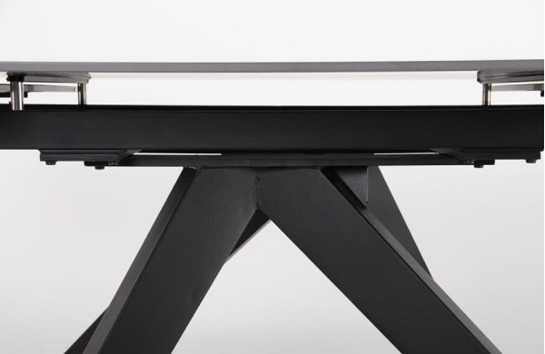 Розкладний обідній стіл AMF Alfred black/сeramics Calacatta gray-13