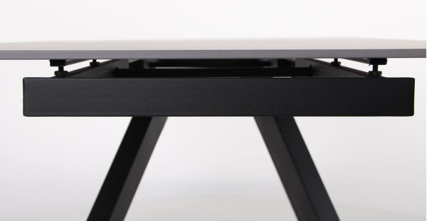 Розкладний обідній стіл AMF Alfred black/сeramics Calacatta gray-14