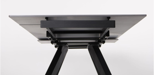 Розкладний обідній стіл AMF Alfred black/сeramics Calacatta gray-15