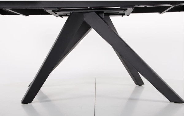 Розкладний обідній стіл AMF Alfred black/сeramics Calacatta gray-16