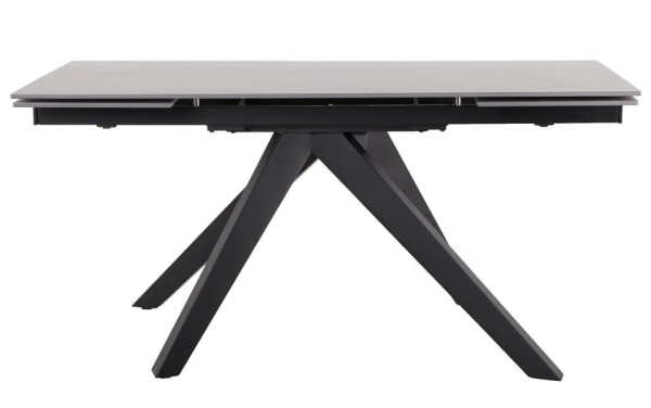 Розкладний обідній стіл AMF Alfred black/сeramics Calacatta gray-2