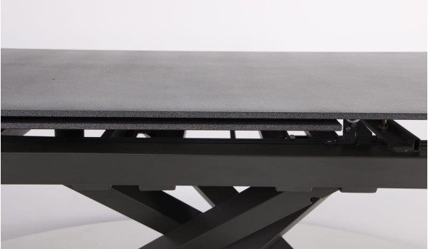 Розкладний обідній стіл AMF Bart basalt/stone Granite gray-10