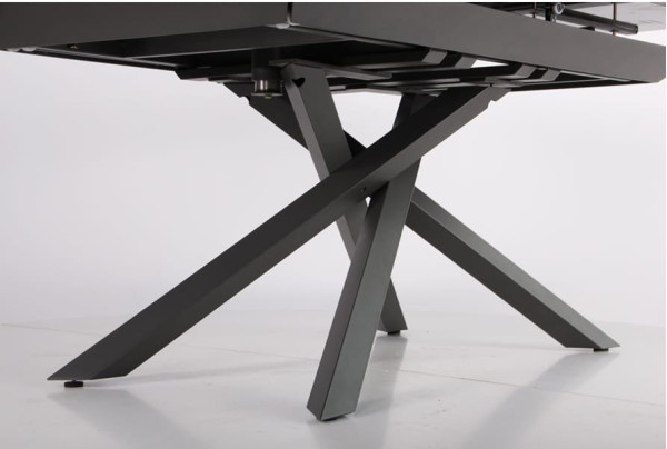 Розкладний обідній стіл AMF Bart basalt/stone Granite gray-15