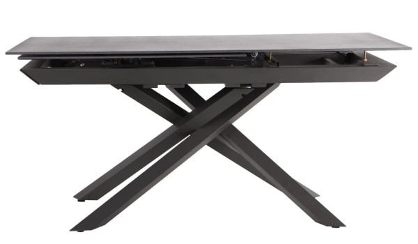 Розкладний обідній стіл AMF Bart basalt/stone Granite gray-2