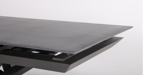 Розкладний обідній стіл AMF Bart basalt/stone Granite gray-7