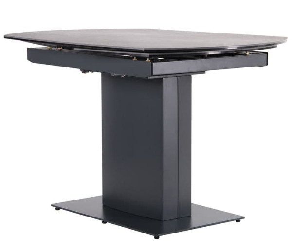 Розкладний обідній стіл AMF Billy anthracite/Ceramics calacatta nero-4